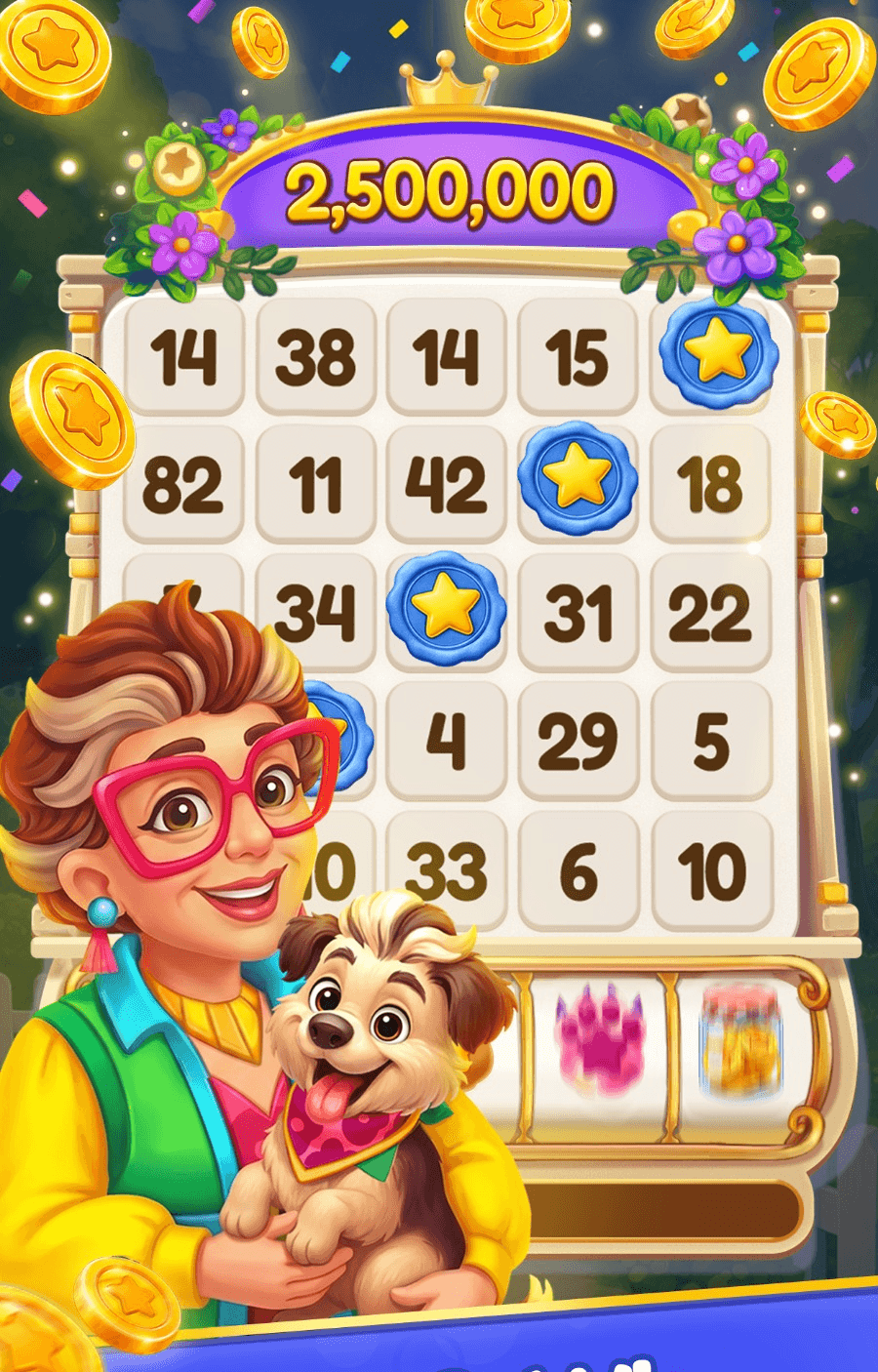 Bingoville gameplay — Spin & Win