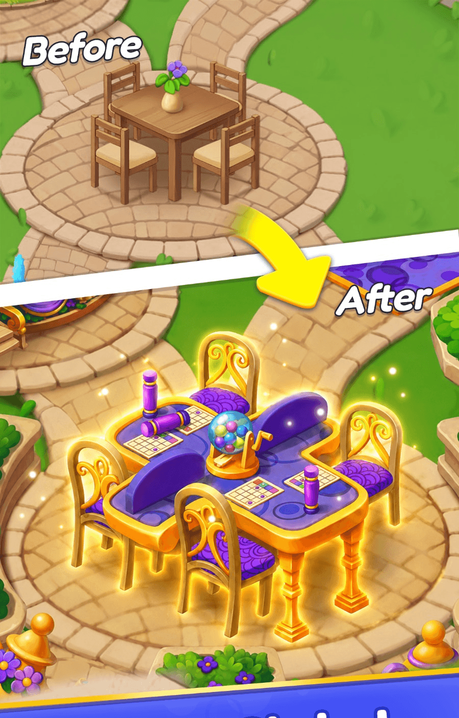 Bingoville gameplay — Build Clubs